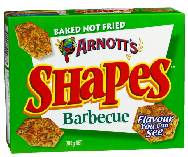 Food Gifts for Aussie Expats BBQ Shapes 