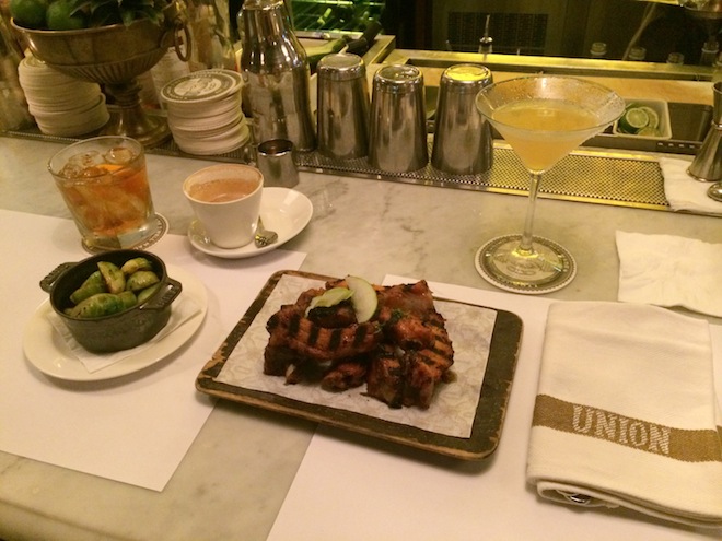 Union Bistro ribs and martinis