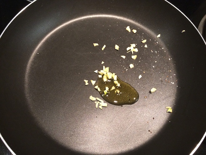 Bachelorette Eggs oil and garlic