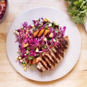 Home Chefs #11 - Char-grilled Corn and Peach Slaw