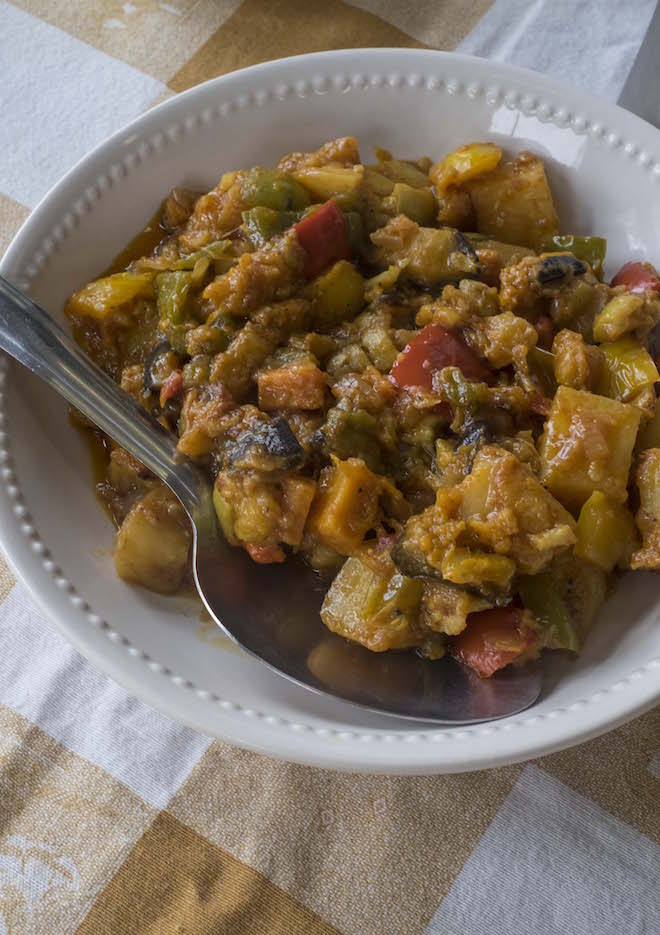 Eritrean vegetable curry