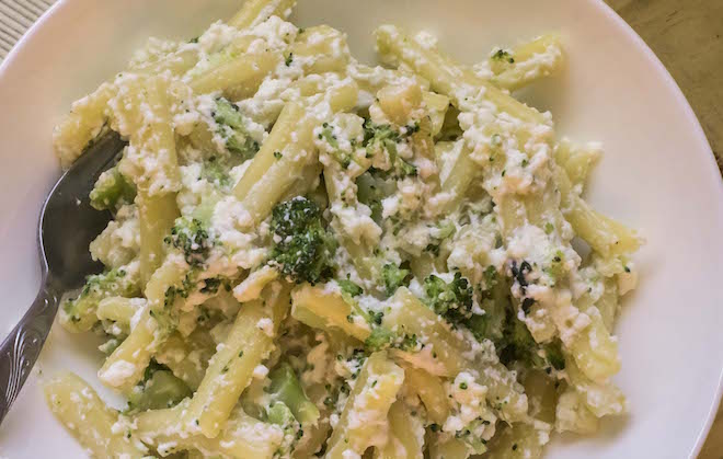 Broccoli and Ricotta Pasta Recipe - landscape c_up 2