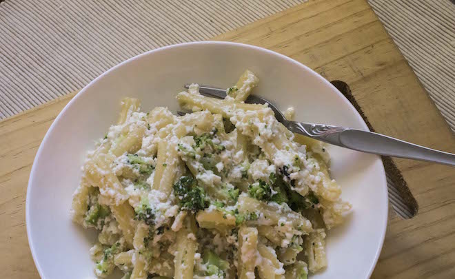 Broccoli and Ricotta Pasta Recipe - landscape c_up